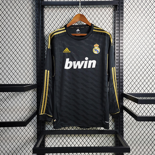 Real Madrid Retro Long Sleeve 201112 Real Madrid Away S-XXL