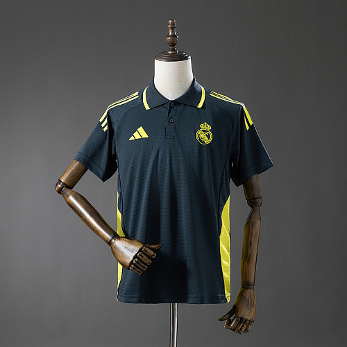 Real Madrid Real Madrid 25/26 POLO - Dark Grey & Yellow S-XXL
