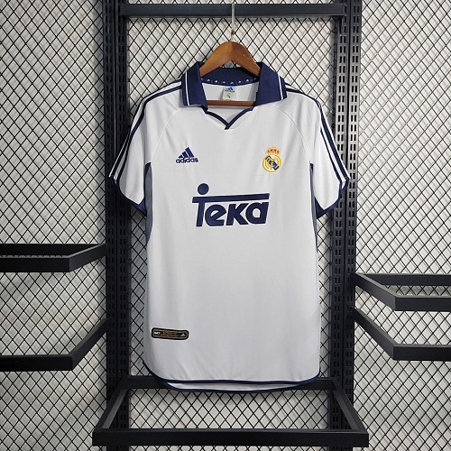 Real Madrid Retro 00-01 Real Madrid Home Size S-XXL