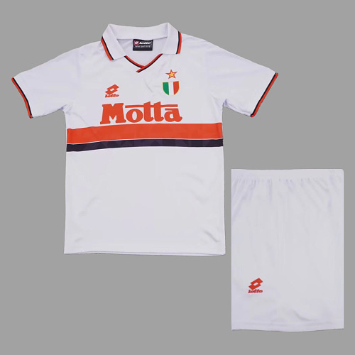 AC Milan 93/94 AC Milan Away Kids Retro Soccer Jersey Size 16-28