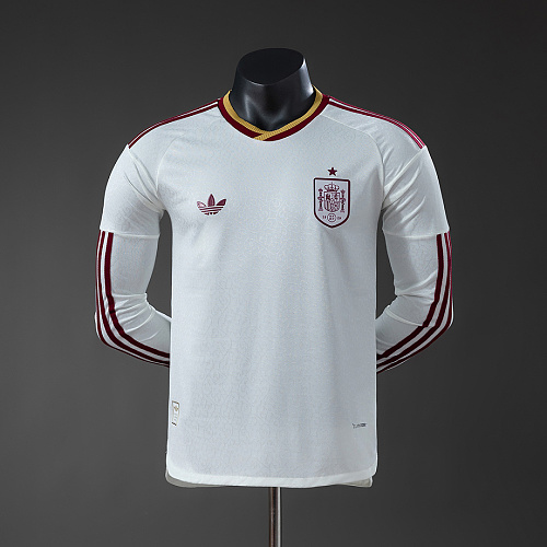 Spain Spain 2026 Away Player Version Long Sleeve Jersey S-4XL