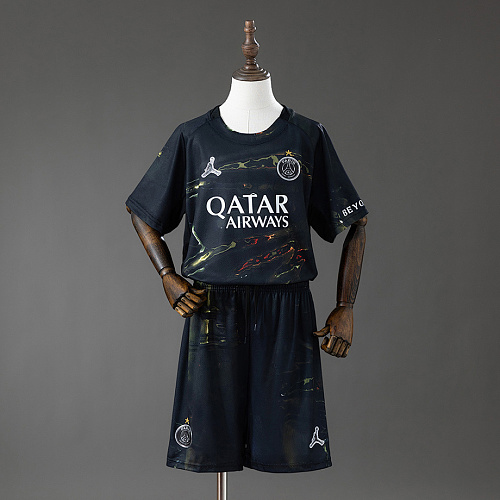 Paris Saint-Germain PSG 25/26 Night Edition Kids Kit Jersey SIZE 16-28