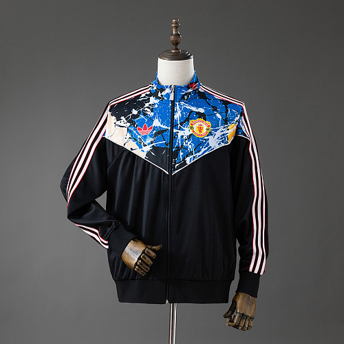 Manchester United M-U x Stone Roses Track Top 'Black Multi S-XXL
