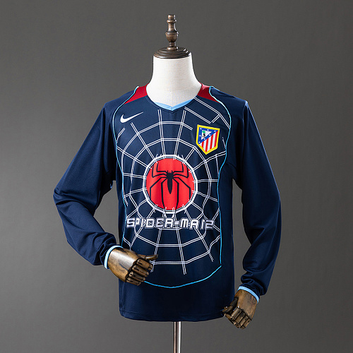 Atletico Madrid Atletico Madrid 04/05 Away Long Sleeve Retro Jersey S-XXL