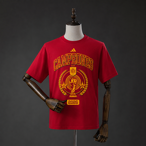 Spain Spain "We Are Champions" T-Shirt Red S-3XL