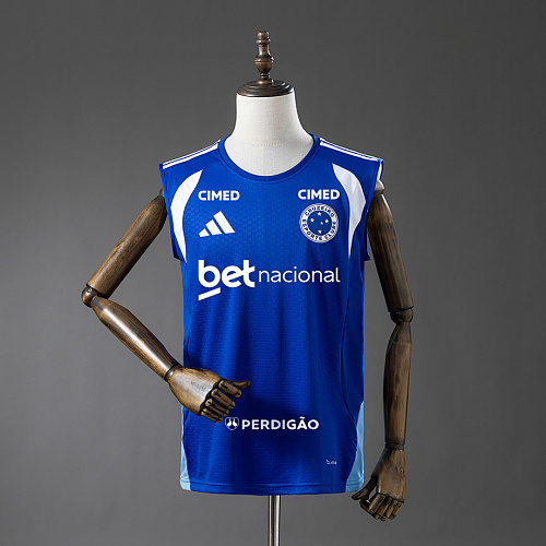 Cruzeiro Cruzeiro 26/27 All sponsors Training - Blue Vest Jersey S-4XL