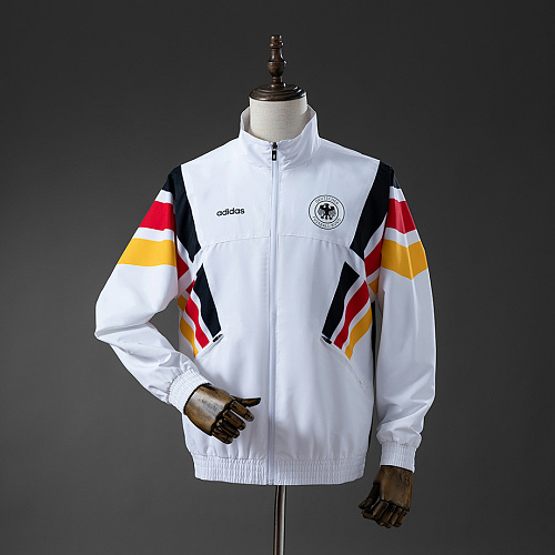 Germany German 1996 Retro Windbreaker - White S-XXL