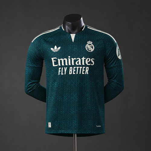 Real Madrid Real Madrid 26/27 Away Player Version Long Sleeved Jersey S-3XL