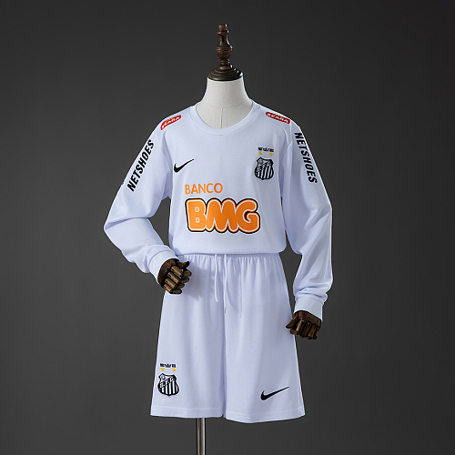 Santos Santos 12/13 Home Retro Long Sleeve Kids Kit Jersey Size 16-28