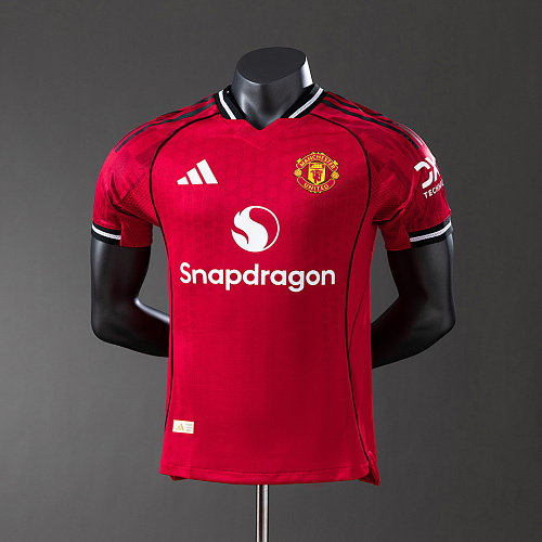 Manchester United M-U 25/26 Home Player Version Jersey S-4XL