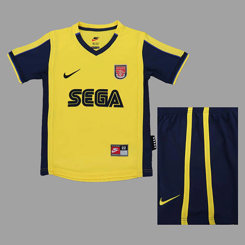 Arsenal 99/01 Arsenal Away Kids Retro Soccer Jersey Size 16-28