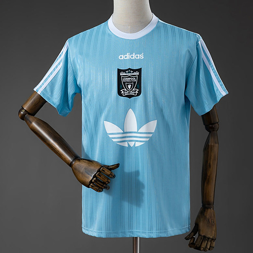 Liverpool 95/96 Liverpool Light Blue Polyester Shirt