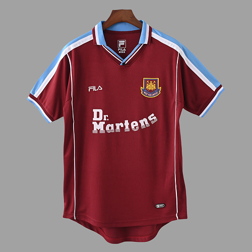 West Ham United 99/01 West Ham United Home Retro Soccer Jersey