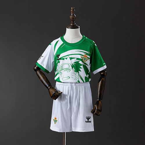 Real Betis Real Betis 25/26 Comic Edition Kids Kit Jersey Size 16-28