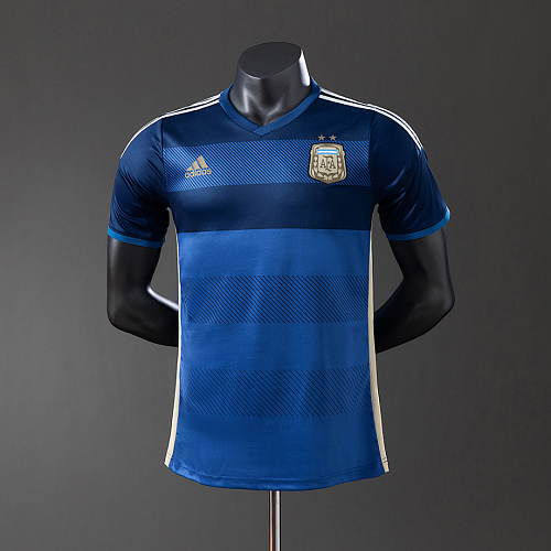 Argentina Argentina 2014 Away Player Version Retro Jersey S-3XL