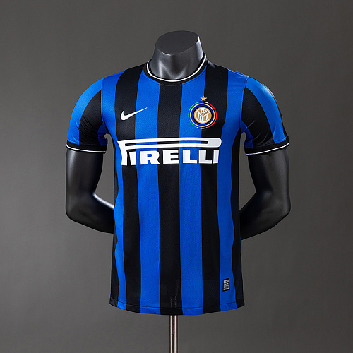 Inter Milan Inter Milan 09/10 Player Version Retro Home Jersey S-3XL