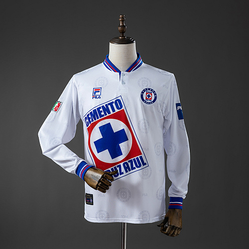 Cruz Azul Cruz Azul 1998 Away Long-Sleeve Retro Jersey S-XXL