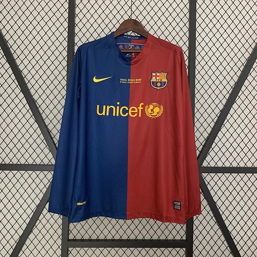 Barcelona Retro long sleeves Barcelona 08/09 Champions League home S-XXL