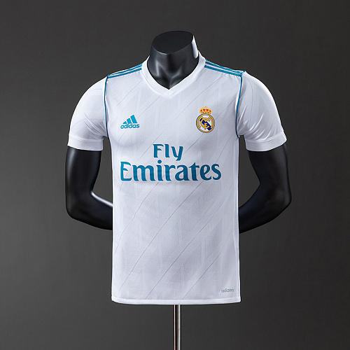 Real Madrid Real Madrid 17/18 Home Player Version Retro Jersey S-3XL