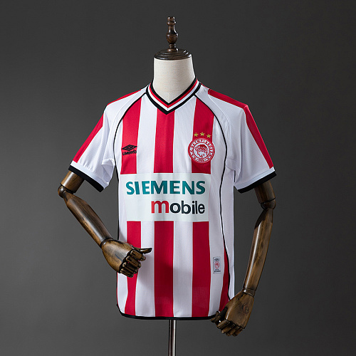 Olympiacos Olympiacos 01/02 Home Retro Jersey S-XXL