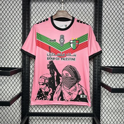 Palestino CD Palestino 2024/25 Pink Graffiti Jersey S-XXXXL