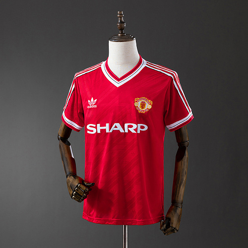 Manchester United M-U 1986/88 Home Retro Jersey S-XXL
