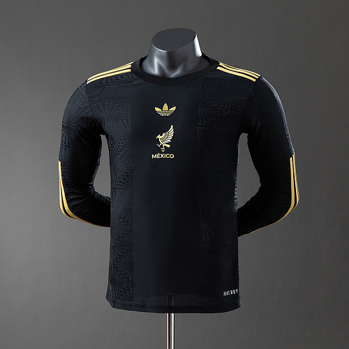 Mexico Mexico 25/26 Special Edition Black Long Sleeve Player Version Jersey S-4XL