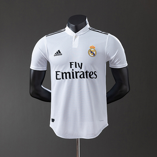 Real Madrid Real Madrid 18/19 Home Player Version Retro Jersey S-3XL