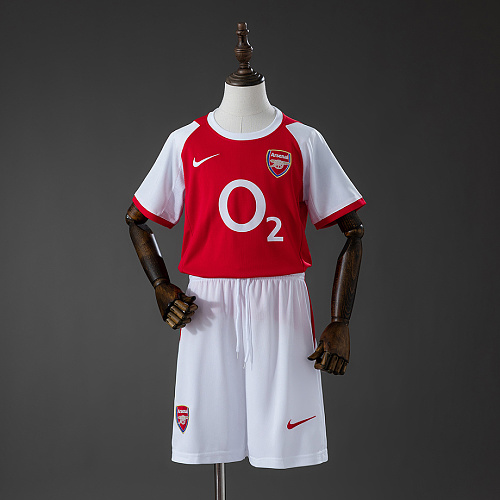 Arsenal Arsenal 02/04 Home Retro Kids Kit Jersey Size 16-28
