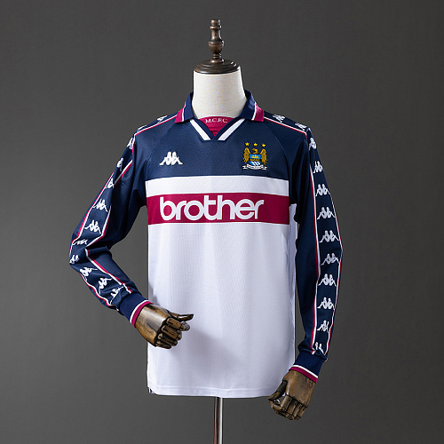 Manchester City Manchester City 97/98 Away Long Sleeve Retro Jersey S-XXL