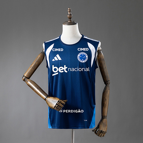 Cruzeiro Cruzeiro 26/27 All sponsors Training - Dark Blue Vest Jersey S-4XL