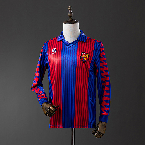 Barcelona Barcelona 1992 Home Long Sleeve Retro Jersey S-XXL