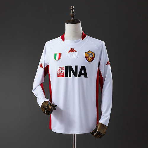 Roma Roma2001/02 Away Long Sleeve Retro Jersey S-XXL