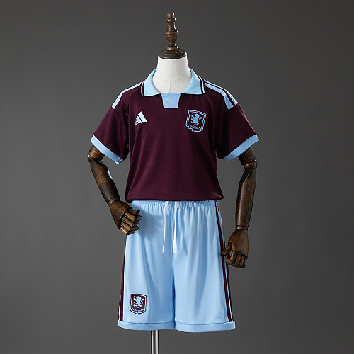Aston Villa Aston Villa 26/27 Home Kids Kit Jersey Size 16-28