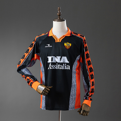 Roma Roma 98/99 Third Away Long-Sleeve Retro Jersey S-XXL