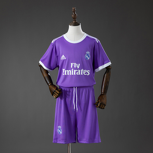 Real Madrid Real Madrid 16/17 Away Retro Kids Kit Jersey Size 16-28