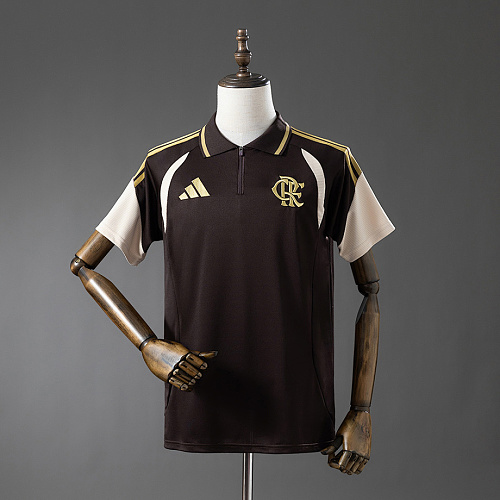 Flamengo Flamengo 26/27 Training POLO - Coffee Brown, Sizes S-4XL