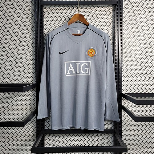 Manchester United Retro 07-08M-U gray goalkeeper size S-XXL