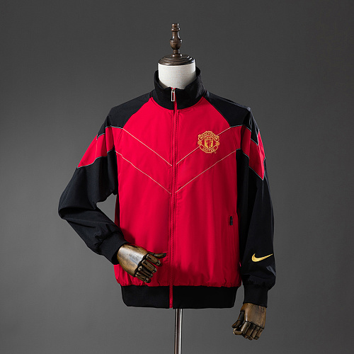 Manchester United M-U 06/07 Windbreaker - Black & Red S-XXL