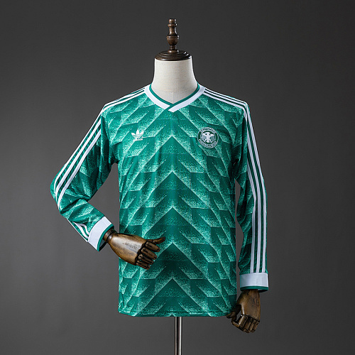 Germany German 90/91 Away Long-Sleeve Retro Jersey S-XXL