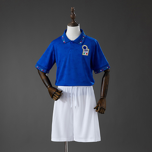 Italy Italy 1994 Home Retro Kids Kit Jersey Size 16-28