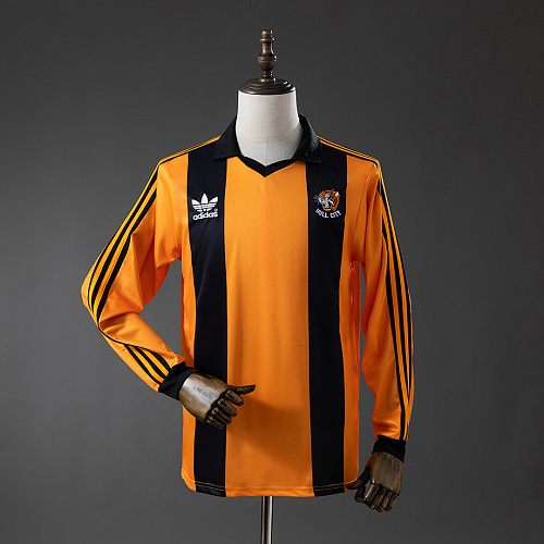 Hull City Hull City 81/82 Home Long-Sleeve Retro Jersey S-XXL