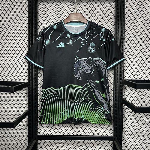 Real Madrid Real Madrid 2024/25 Special Edition Black and green Jersey S-XXL