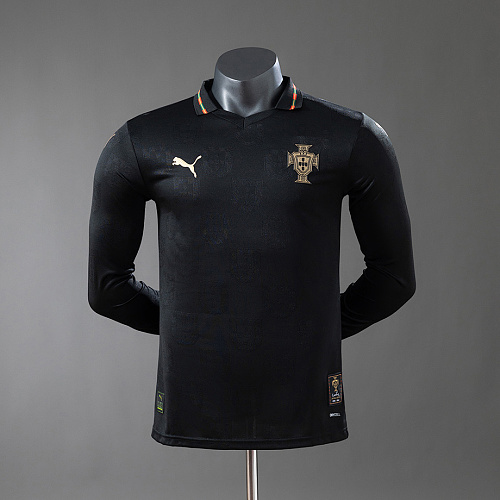 Portugal Portugal 2026 Special Edition - Black Panther Long-Sleeve Player Version Jerseys S-4XL