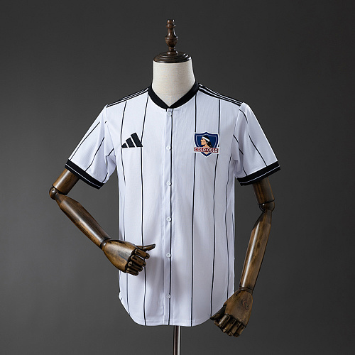 Colo Colo Colo Colo 25/26 US Pack Full-Button Baseball Jersey White S-4XL