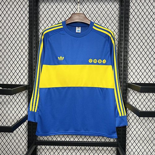 Boca Juniors Boca Juniors 1981 Home Long Sleeves Retro Jersey S-XXL