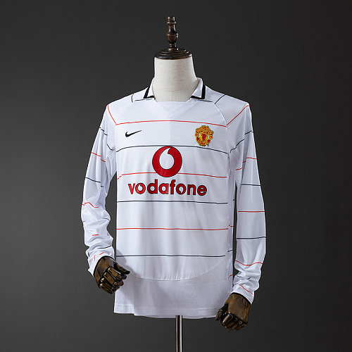 Manchester United M-U 2003/05 Away Long Sleeve Retro Jersey S-XXL