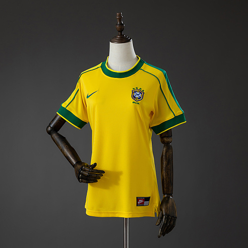 Brazil Brazil 1998 Home Women's Retro Jersey S-XXL