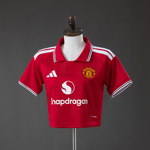 Manchester United M-U 26/27 Home Womens Crop Jersey S-XXL