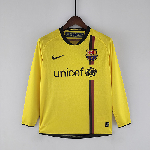 Barcelona Retro long sleeve Barcelona 08/09 away S-XXL